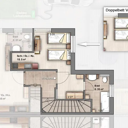 -neubau- 24 Qm Studio-apartment Apartment *